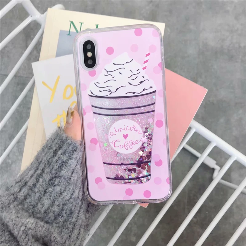 Unicorn Coffee Жидкий чехол для samsung Galaxy A50 A10 A20 A30 A40 A60 A70 A80 A20e Единорог вода кофе флакон духов Мягкая силиконовая задняя крышка - Цвет: Unicorn Coffee
