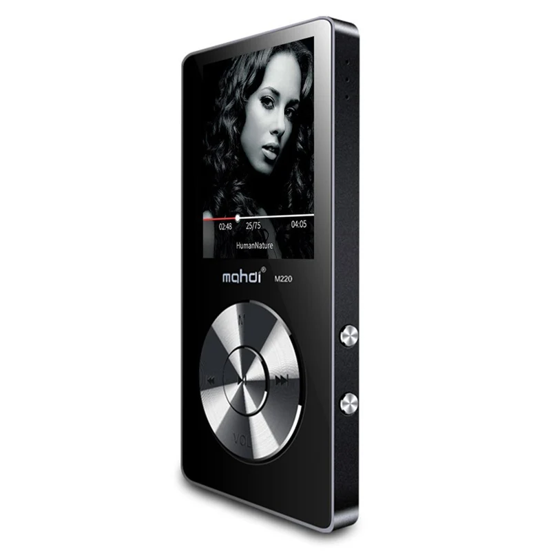 Металлический mp3-плеер без потерь HiFi MP3 музыкальный плеер с высококачественным звуковым динамиком электронная книга fm-радио часы(черный