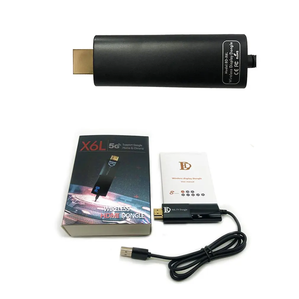 X6L 5G двухчастотный беспроводной WiFi Дисплей донгл приемник 1080P HD tv Stick Miracast Airplay отзеркаливание DLNA к HD tv проектор