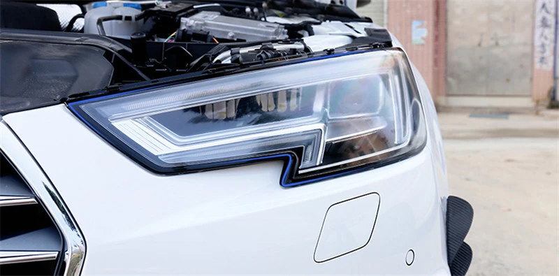 Колпаки для фар с мембраной для AUDI 2009 2010 с прозрачной пленкой для автомобильного стайлинга, модифицированные
