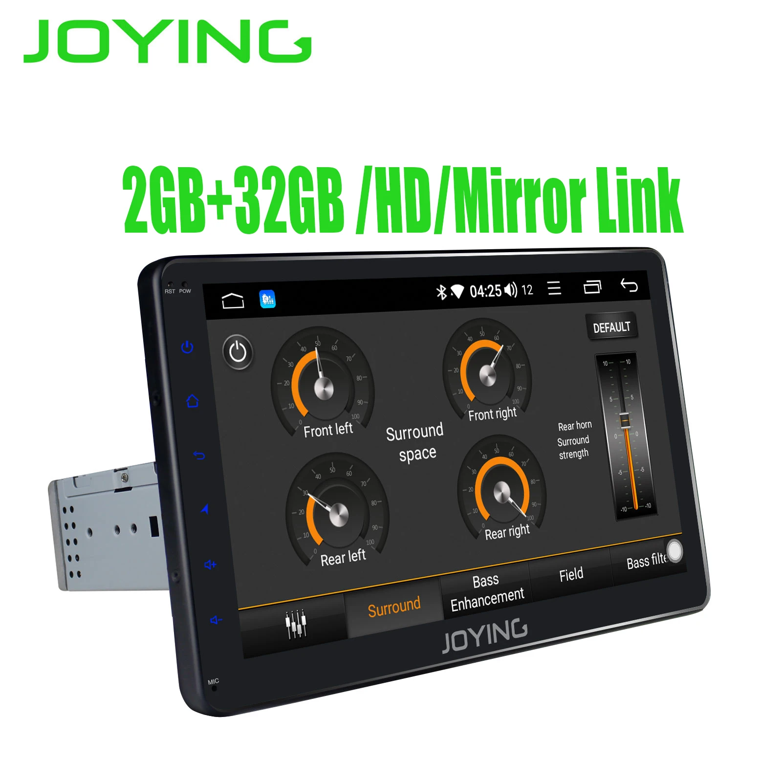 Sale 10.1" Android 8.1 Car Radio Stereo HD 1280*720 Universal GPS Navigation Single DIN Octa Core Head Unit Built In DSP Mirror Link 1