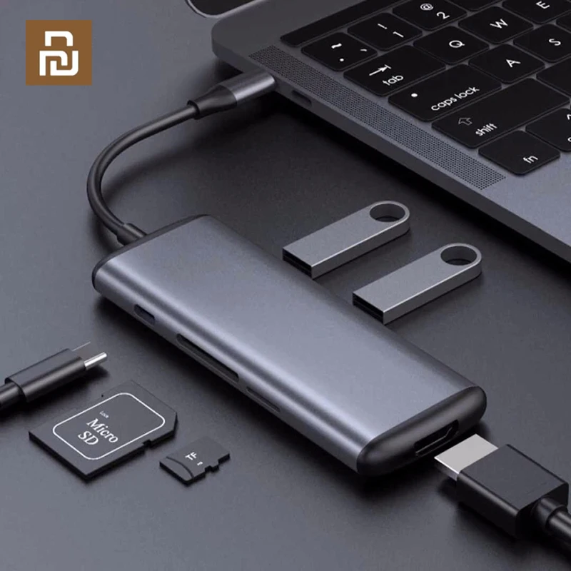 Новинка зарядное устройство YOUPIN HAGIBIS USB Type C 6 в 1 TF /SD /PD /2 3 0 долларов США/HDMI