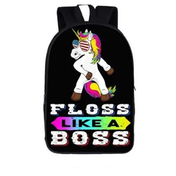 

Floss Like A Boss / Straight Outta Tilted Tower Backpack For Teenager Boys Daypack Children School Bags Men Laptop Backpack