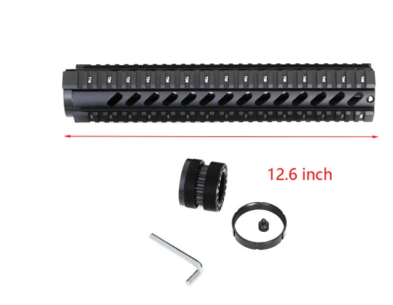 4 7 10 12 15 дюймов M4 M16 AR15 бесплатно поплавок Quad Rail Picatinny Handguard стандартный карабин. 223 5,56 страйкбол охотничьи винтовки крепление - Color: 12.6