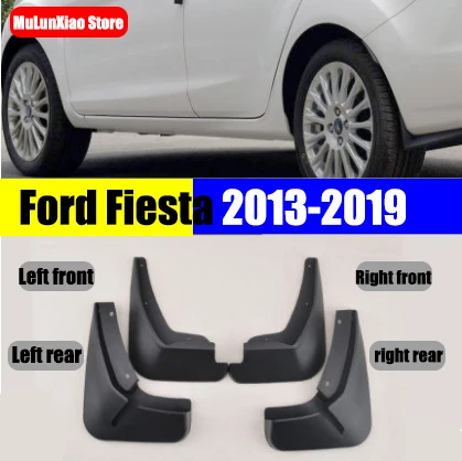 Для Ford Focus Хэтчбек крылья Focus ST Брызговики Fiesta хэтчбек Брызговики SMAX спортивные Брызговики аксессуары 2008 - Color: Fiesta(2013-2019)