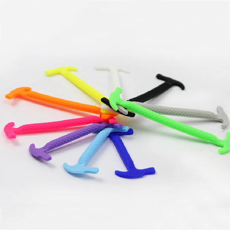 16pcs Elastic Silicone Shoelaces No Tie Shoelace Unisex Athletic Running Lazy Shoe Lace Men Women Sport Casual Sneakers Shoelace