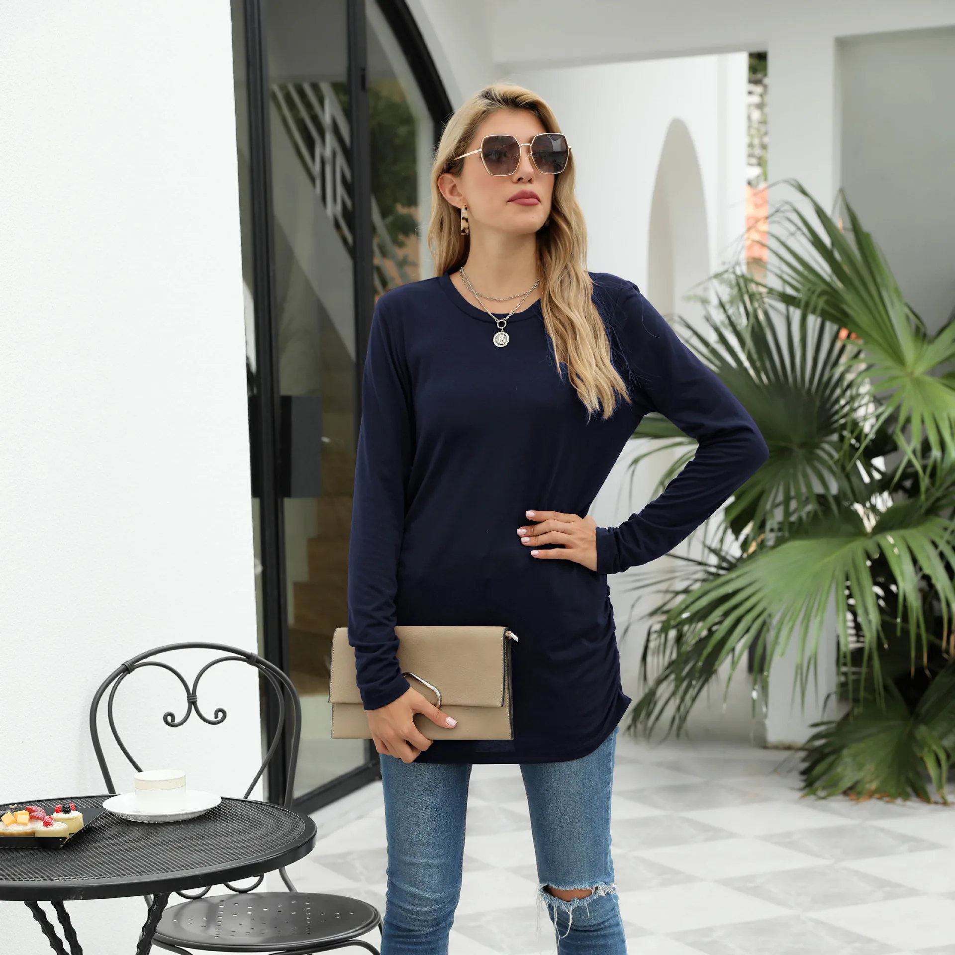 New Long sleeve harajuku tshirt tops women 2020 korean style casual plus size clothes o-neck streetwear autumn winter t shirt