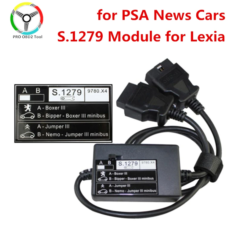 Новый модуль S.1279 для Lexia3 PP2000 OBD2 интерфейс Nemo/Bipper/Boxer Jumper III Professional S1279 Citroen и Peugeot |