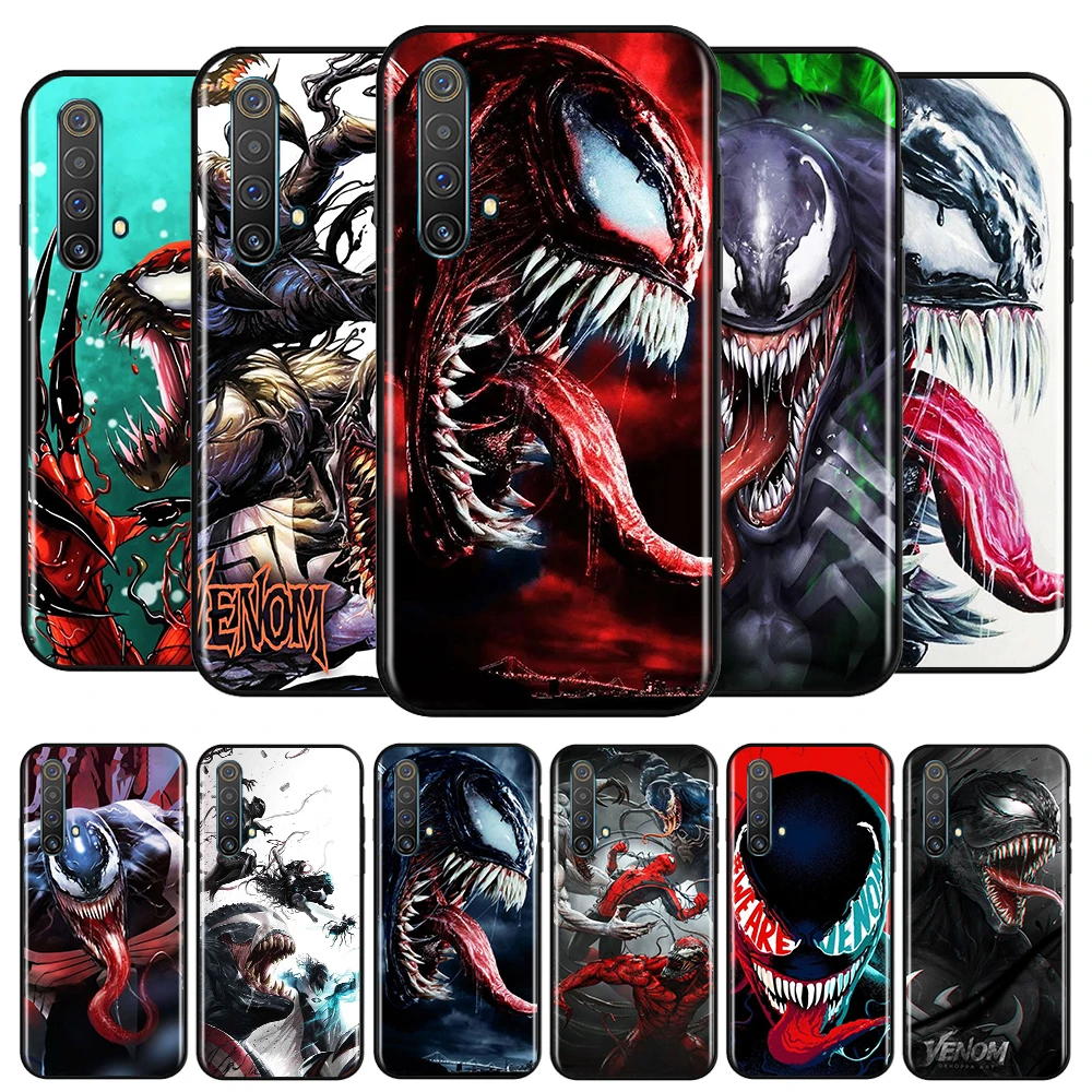 Мстители чудо-яд крутой для OPPO Realme GT Explorer Master Neo Flash Edition C21 C20 C15 C11 C3 мягкий черный