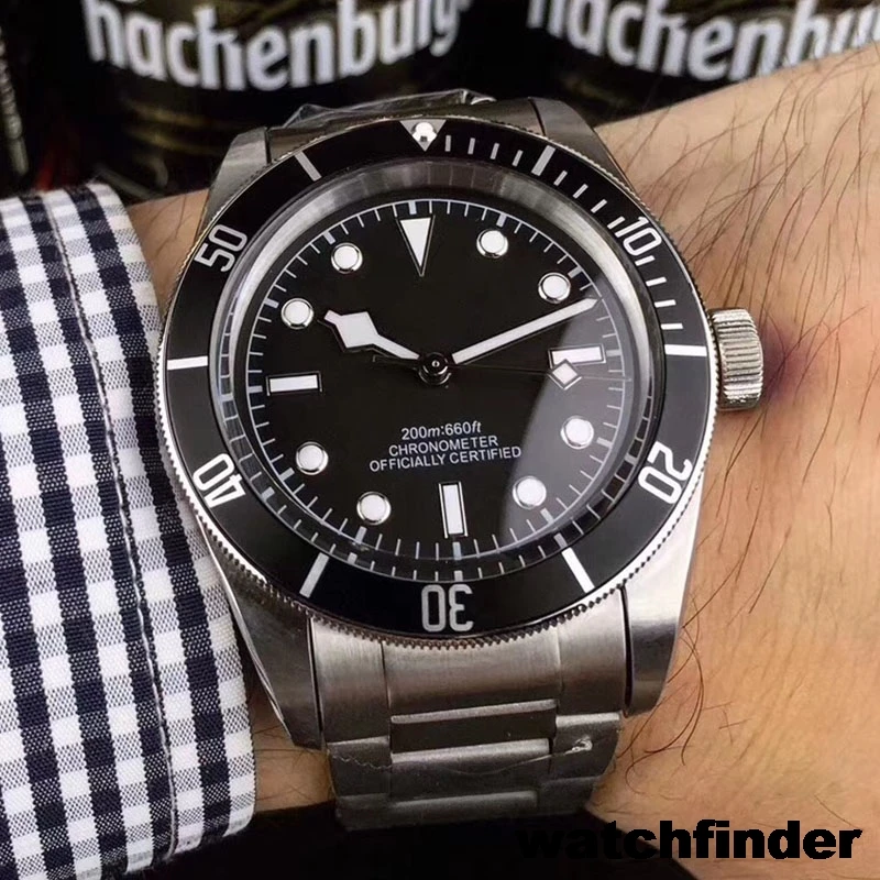 2 Автоматические механические мужские часы из нержавеющей стали Black Bay PELAGOS MONTRES gmt, дизайнерские часы, роскошные брендовые наручные часы - Цвет: 2