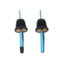 12 шт Красочный анти-ржавый разливщик ликера из нержавеющей стали поток Красного вина Бутылка Pour потока носик