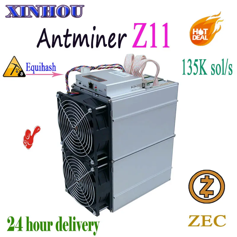 ZEC Zcash Шахтер Antminer Z11 135 k Sol/s Equihash Asic шахтер лучше, чем S9 Z9 B7 S15 S11 Innosilicon A9 Whatsminer M3 Байкал G28