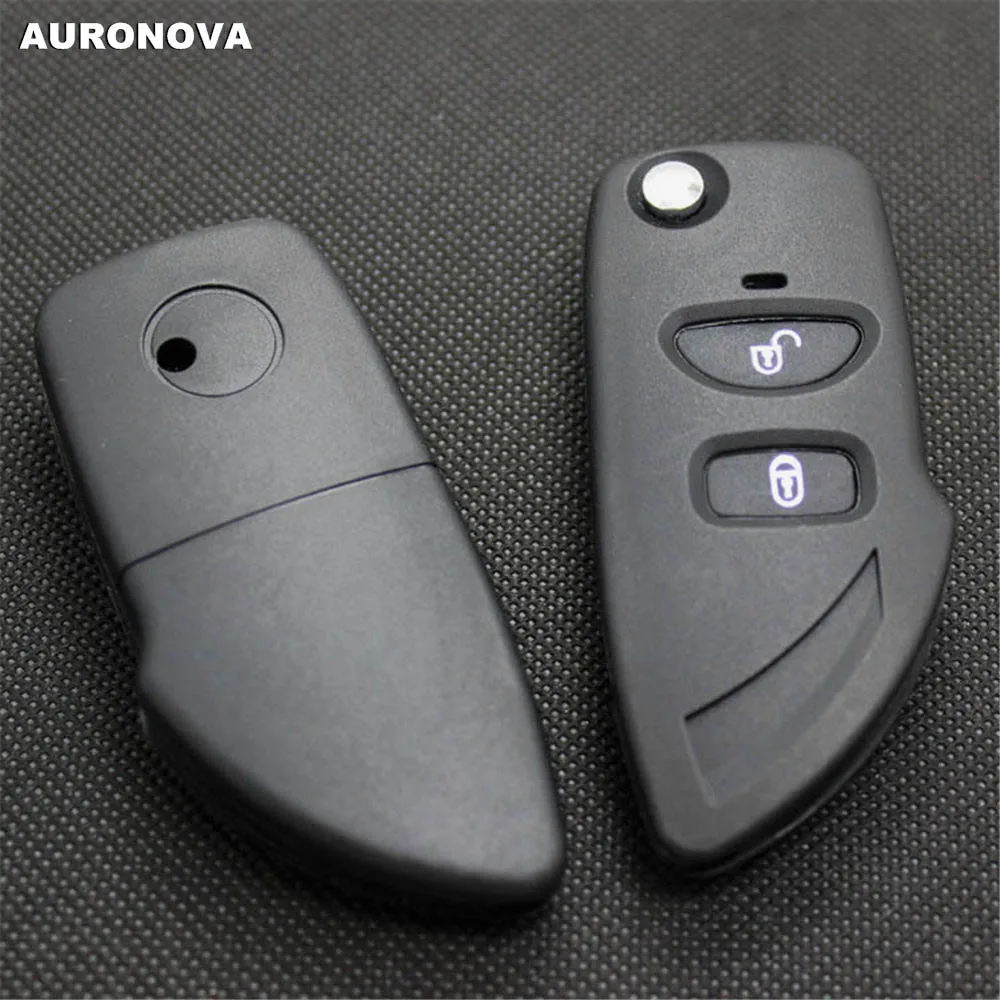AURONOVA для автомобиля hyundai Terracan Santafe Elantra до 2004, 2 кнопки, модифицированный пульт дистанционного управления, откидной складной брелок, чехол