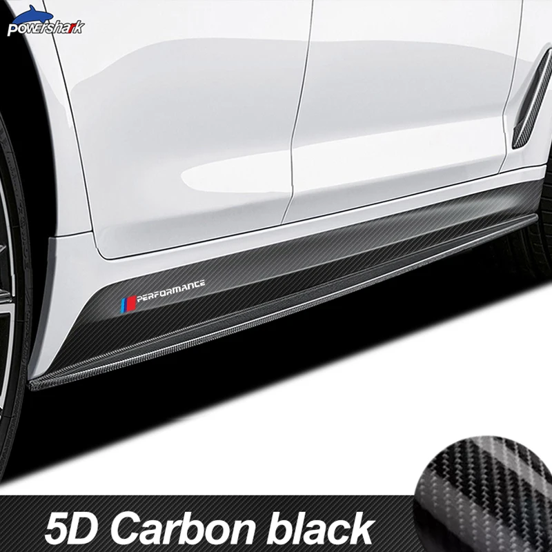 Наклейка на юбку с боковой полосой M Performance Виниловая наклейка из углеродного