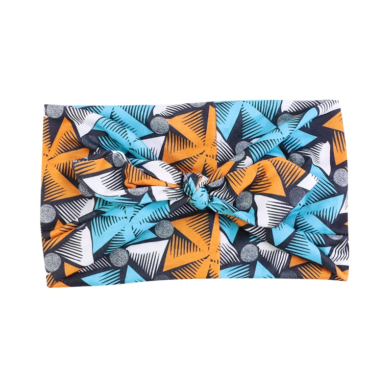African Pattern Print Headband for Women Twist Style Headscarf Cross Turban Bandage Bandanas Bow HairBands Hair Accessories shein hair accessories