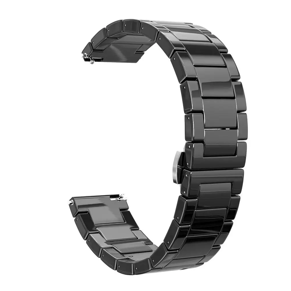 Керамический Быстрый сменный ремешок для наручных часов ремешок для samsung Galaxy Watch 42 мм/Active 40 мм/gear S2 Classic/gear Sport ZQ4