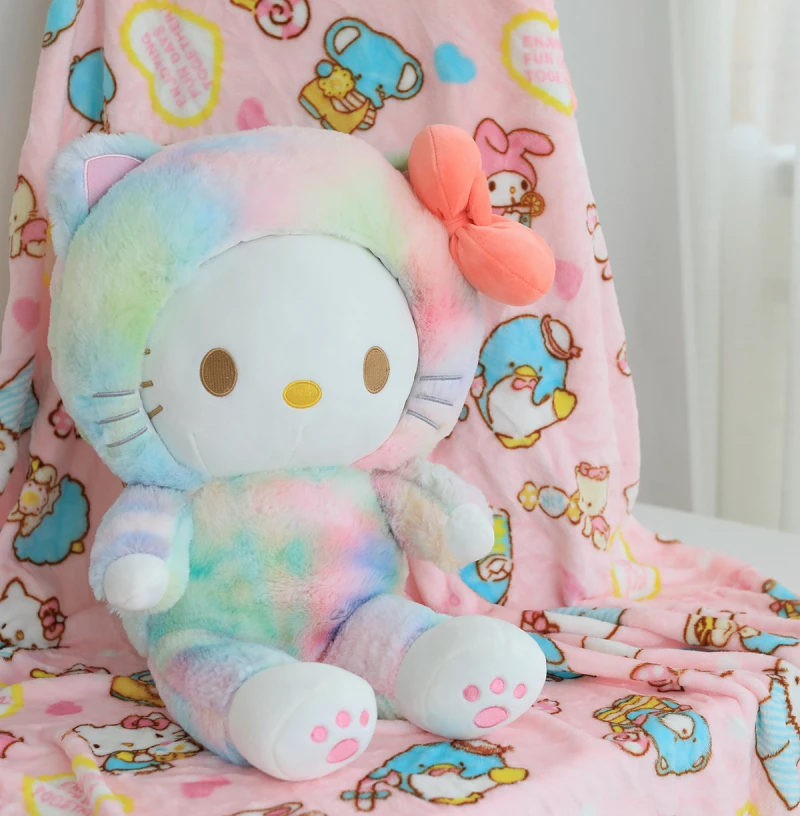 60 см плюшевая игрушечная кошка Мелодия мягкие животные игрушки для девочек Женская подушка для маленьких девочек подарок на день рождения