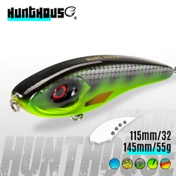 Hunthouse Pike Fishing Lure Jerkbait Musky Buster Jerk VIB Baits Sharp Hooks Slow Sinking Big Bass Pesca Leurre jerkbaits LW129