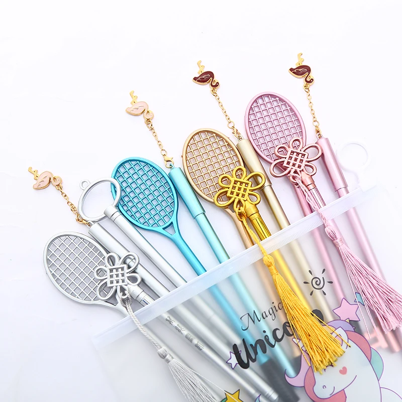 12Pcs/pack Creative Kawaii Gel Pen Black Cat We Bare Bear Cactus Unicorn Flamingo Christmas Gift Cute Stationery Store Ink Pens