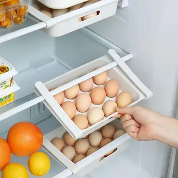 

1pc Eggs Storage Container Box Kitchen Containers Refrigerator Organizer Storage Rack Shelf Egg Box Case Keep Eggs Fresh