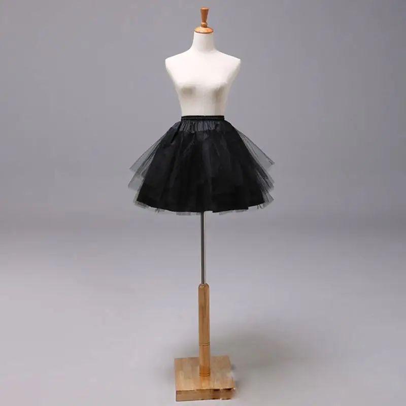 Костюм горничной; короткая юбка-американка в стиле Лолиты; юбка-американка без обручей; балетная юбка из сетчатой ткани для девочек; юбки-американки