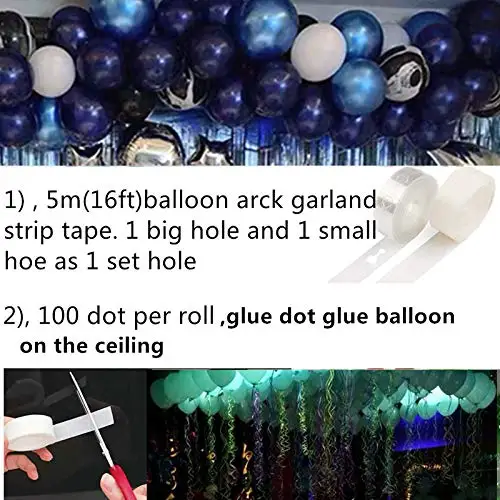 90 шт. DIY шар гирлянда арочный комплект темно-синий золотистый воздушный шар на день рождения, детский душ свадьбы оформление вечеринки
