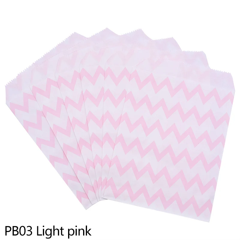25pcs F03 25 шт. розовое золото крафт бумажный мешок горошек волна полоса конфеты хлебобулочные изделия сумки для DIY свадьбы День рождения подарок упаковка Deco питания - Цвет: 25pcs F03
