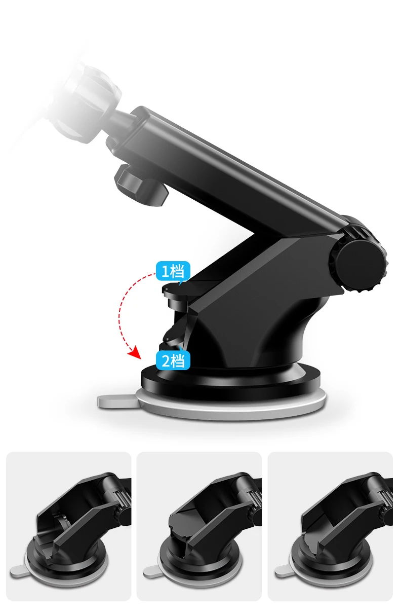 Gravity Car Phone Holder Long Arm Support Smartphone Voiture No Magnetic Stand For iPhone HuaWei Xiaomi redmi note 7 mi 9t