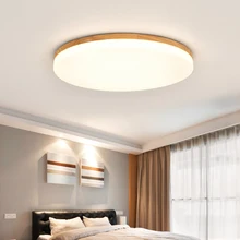 

Nordic Led Ceiling Lights Minimalist Home Decoration Wood Acrylic Foyer Dining Table Living Room Round Square Rectangle 90-260v