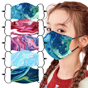 Luxe Kids Kinderen Jongen Meisje Outdoor Mond Maskers Mode Print Gezicht Maskers Herbruikbare Balaclava Stof Maskers Mascarillas De Tela