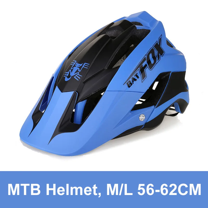 3 Batfox велосипедный шлем ультралегкий велосипедный шлем Casco Ciclismo интегрально-Формованный велосипедный шлем дорожный горный MTB шлем 56-62 см - Цвет: 3