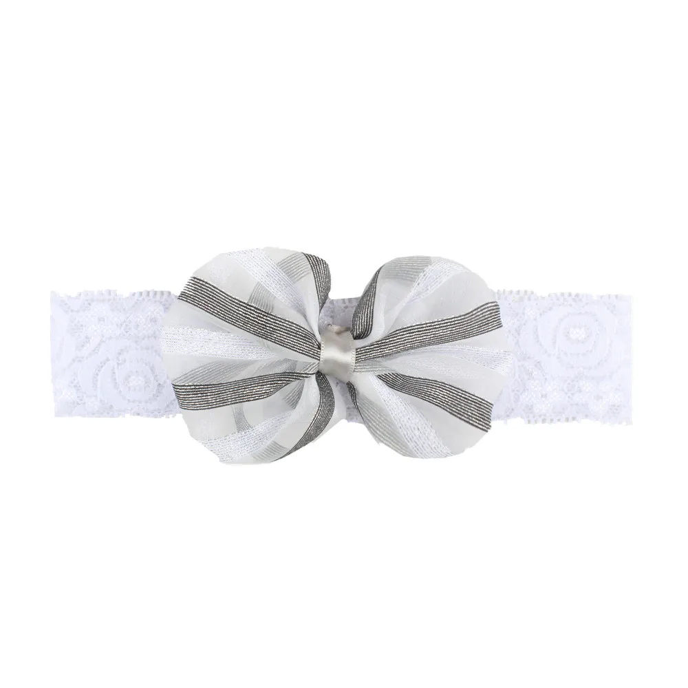 Kids Headband baby Bow lace hair band Hairband Elastic Bowknot Photography Hair Band For Girl Hair Accessories