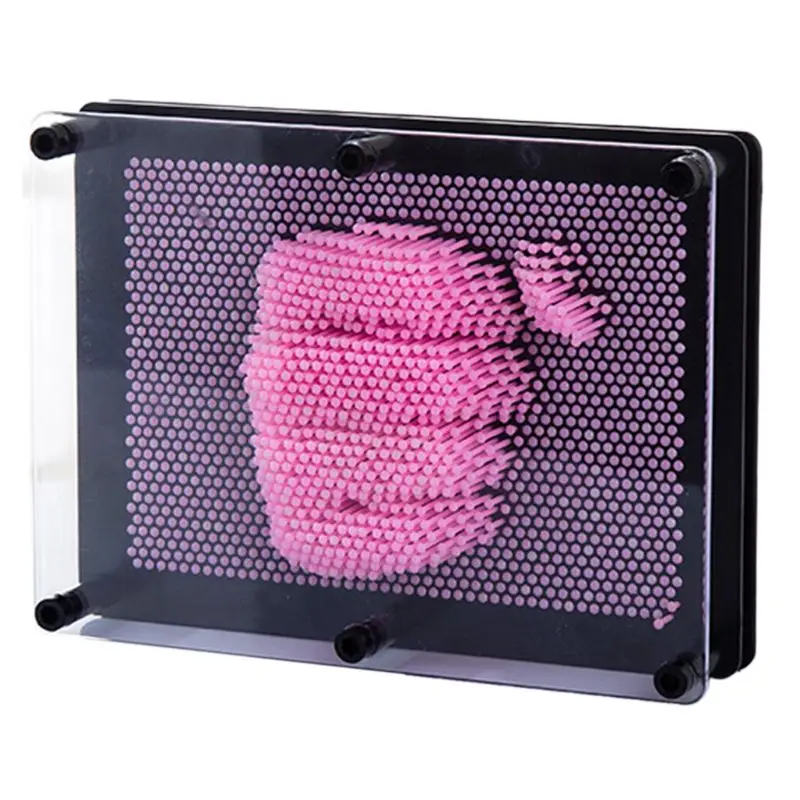 Креативный 3D клон ручная модель игрушки DIY ремесла трехмерная игла резьба картина Дети Мальчики Девочки Подарки на день рождения - Цвет: L-Pink