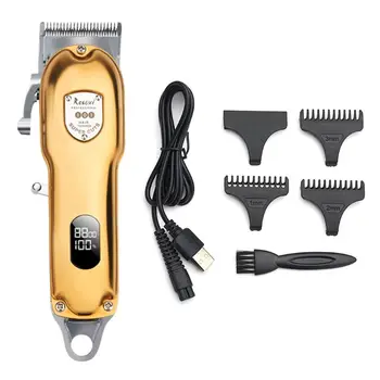 

Electric Hair Clipper Rechargeable Cordless LCD Screen Display Haircut Machine