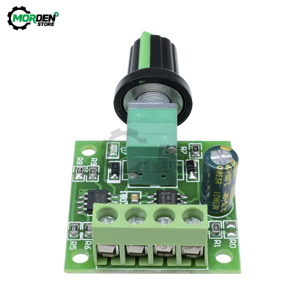 DC 1.8V-15V 2A 30W PWM Motor Speed Controller Regulator Low Voltage Fan Speed Control Switch PWM Adjustable Drive 5V 12V