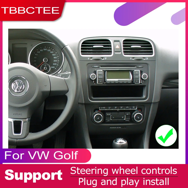 Discount TBBCTEE android car dvd gps multimedia player For Volkswagen VW Golf MK6 2008~2014 car dvd navigation radio video audio player 5