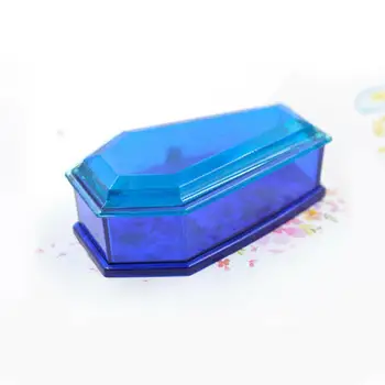 

Coffin Shaped Storage Box DIY Crystal Epoxy Mold Storage Coffin Mirror Vampire Mould Box Crafts Dark High Making R7V8