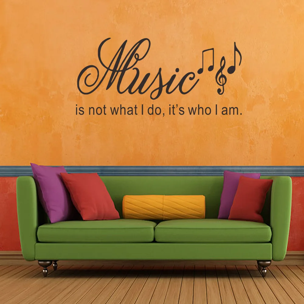 Foreign Trade Amazon Hot Selling Music English Music Wall Stickers Living Room Decoration Wall Stickers Word Stick Mural 1133