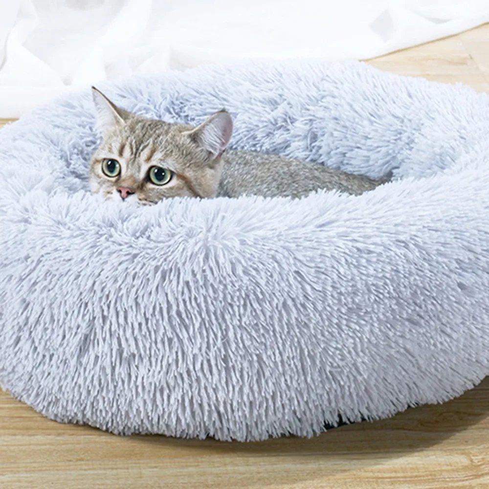 HOT Sell Pet Dog Bed Comfortable Donut Cuddler Round Dog Kennel Ultra Soft Washable Dog and Cat Cushion Bed Winter Warm Sofa