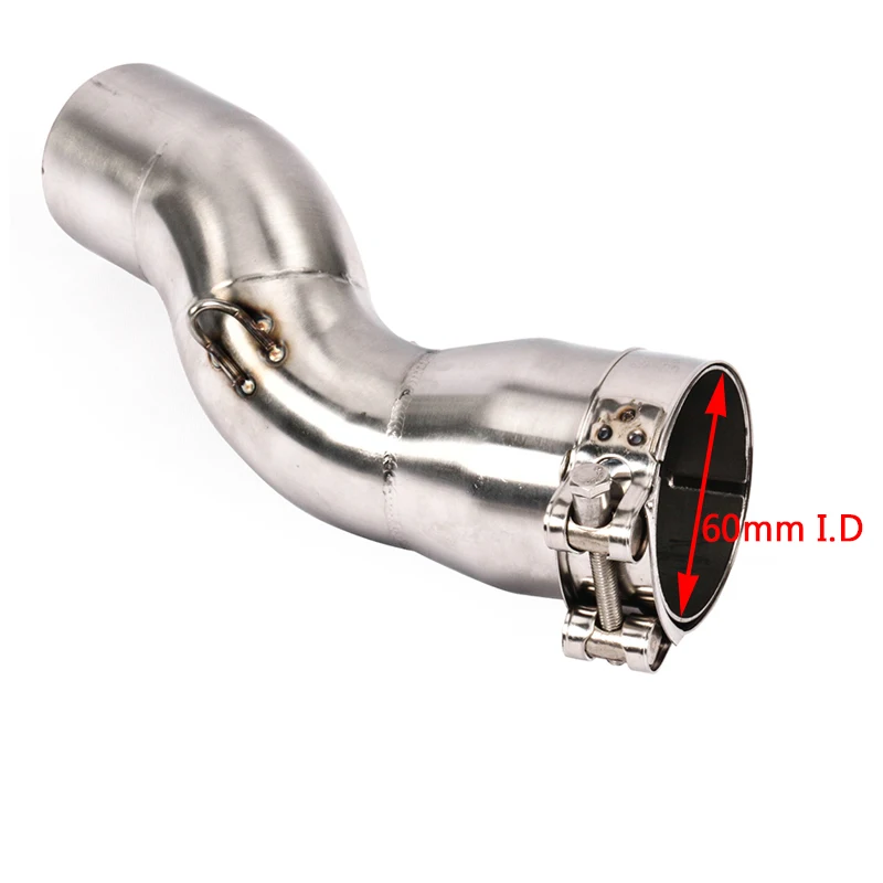 51/61mm for Honda 2017 2018 2019 Honda CBR1000RR Motorcycle Mid Exhaust Pipe Slip On 51mm Muffler Escape Reserve Catalyst - - Racext 25