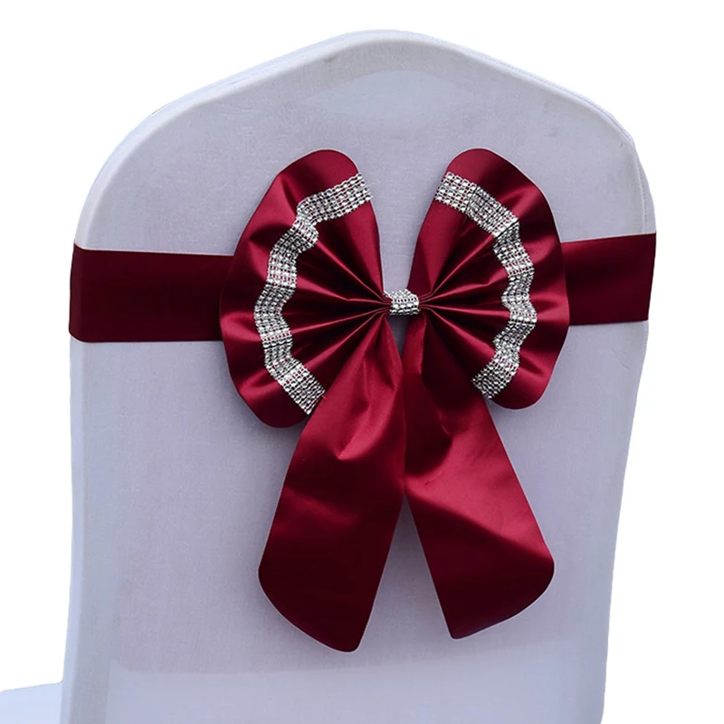 Новинка, пояс с бантом, пояс для стула, Noeud De Chaise Mariage, украшение на спинку стула, свадебные украшения для банкета, вечерние, рождественские