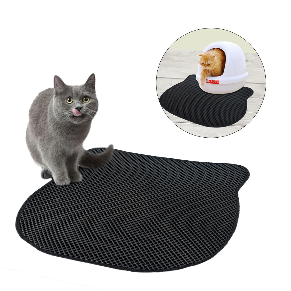Нескользящая EVA Pet подстилка для кошки двухслойный коврик для домашнего животного чистая подушка Товары для котов аксессуары - Цвет: mat  1
