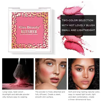

kissbeauty Blush Makeup Professional Cheek Blushe Multi-purposeHigh Quality Make Up Beauty New Fashion Cosmetic 4 Colors j107