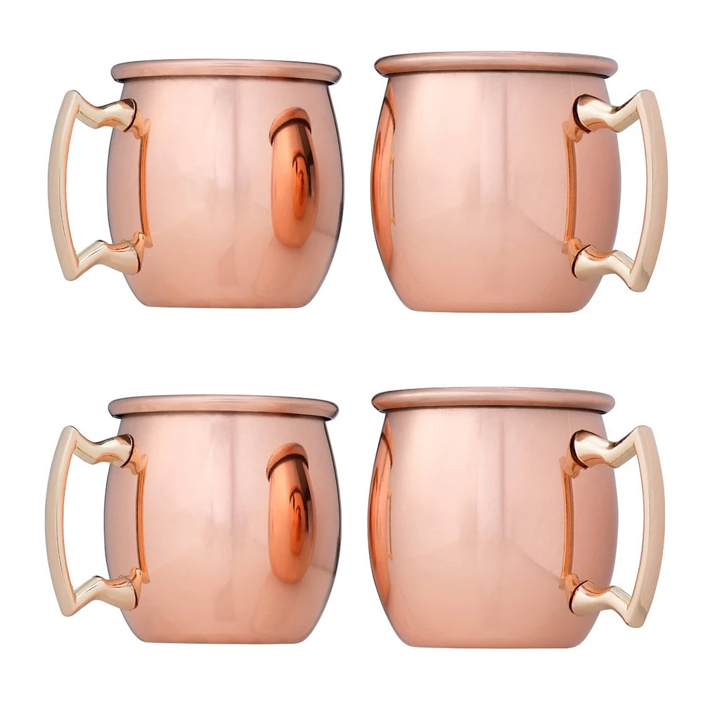 Кованые Caneca кружки для московского Мула Медь покрытием чашки Caneca Москва без задников с 550 мл 18 унций мини 60 мл Посуда для питья виски пива Кофе кружка чашка