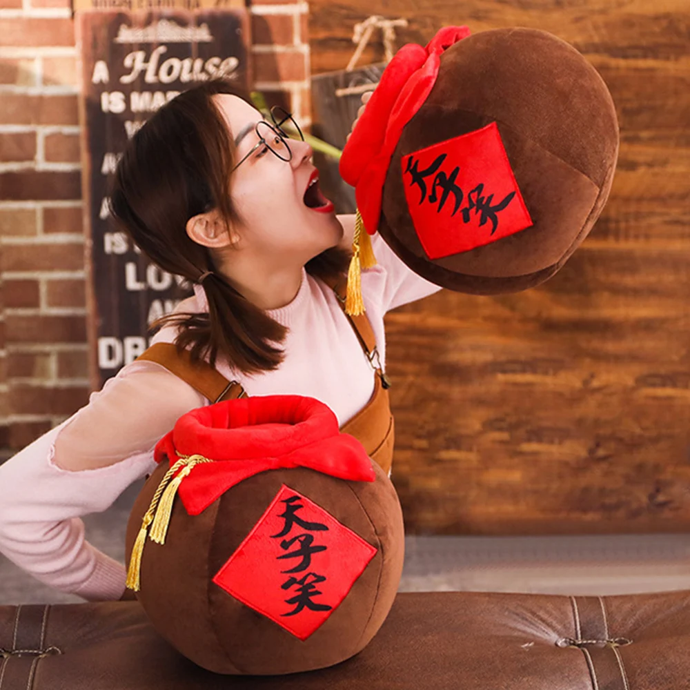 

Mo Dao Zu Shi Cosplay Prop Wei Wu Xian Plush Pillow Tian Zi Xiao Wine Barrel Chen Qing Ling Pillow