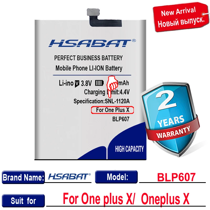Аккумулятор HSABAT 3500mAh BLP607 для Oneplus X/для One plus X|battery for|3000mah batteryoneplus battery |