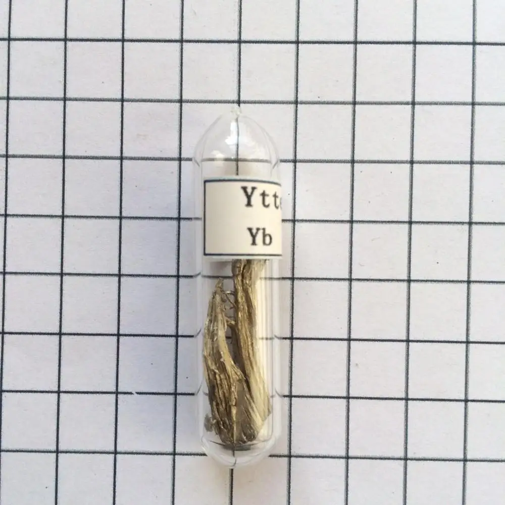 Ytterbium металл, Yb элемент 70 образец, 5 грамм в стеклянной ампуле