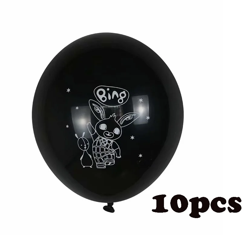As shown 1 25 шт. Bing Bunny фольгированные шары мультфильм кролик животное с днем рождения Черный Красный латексные шары День рождения украшения детские игрушки - Цвет: As shown 1