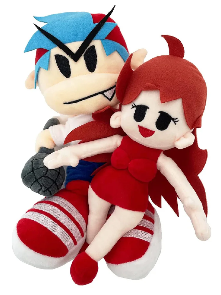 1/2pcs Friday Night Funkin Plush Toy Boyfriend Girlfriend Tank Man Sky Plushie Figure Stuffed Doll Sleeping Gift for Kids Fans 2pcs set 28cm game annie of friday night funkin plush toy doll ruv anime stuffed doll cartoon kids gifts