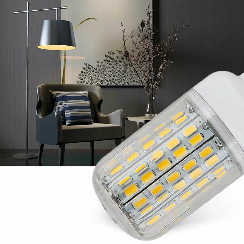 1X LED Corn Bulbs E27 Light B22 E14 5730 SMD 24LEDs - 165LEDs Chandelier Candle LED Light For Home Decoration Ampoule 110V 220V image_2